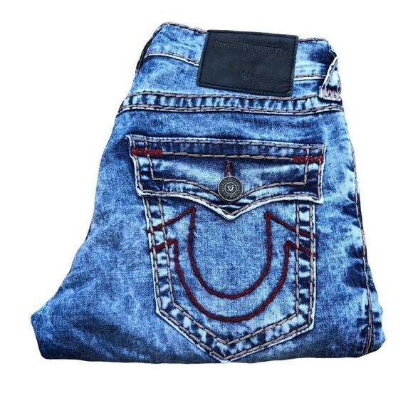True Religion Jeans Size 29 RICKY SUPER T Blue - Picture 3 of 13